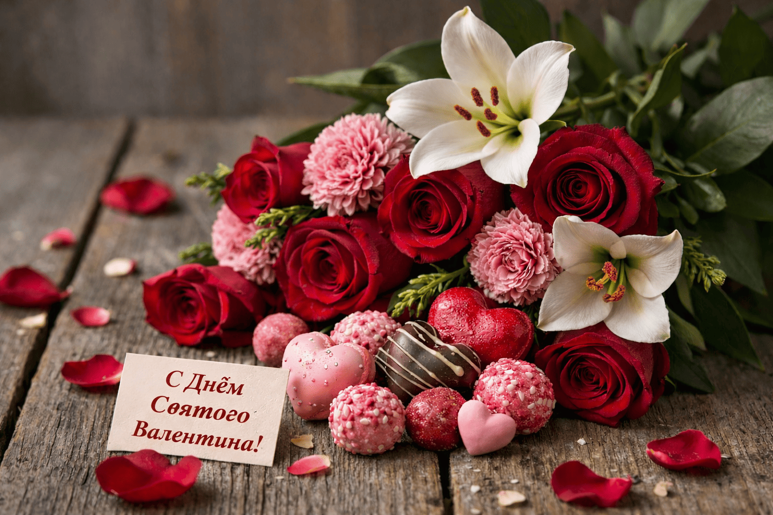 идеи букетов на 14 февраля