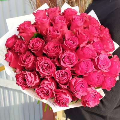 Купить 25 свежих роз Эквадор